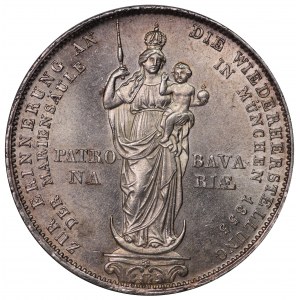 Niemcy, Bawaria, Maksymilian II Józef, talar 1855, Monachium