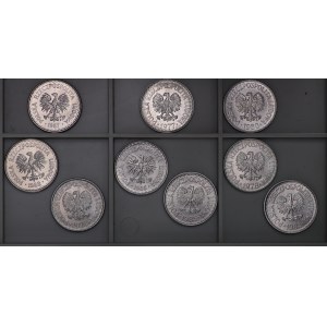 Poland, PRL, 1 zloty - set of 9 pieces