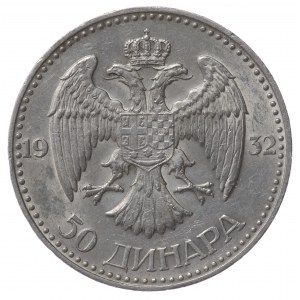 Jugosławia, 50 dinara 1932, Belgrad
