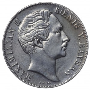 Germany, Bavaria, 2 guilders 1855