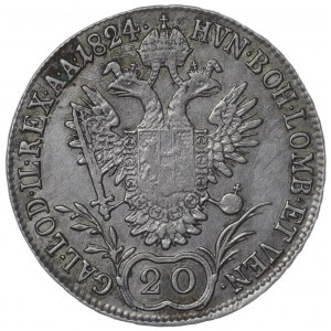 Austria, 20 krajcarów 1824 A