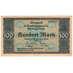 Litva, Memel (Klaipeda), 100 marek 1922