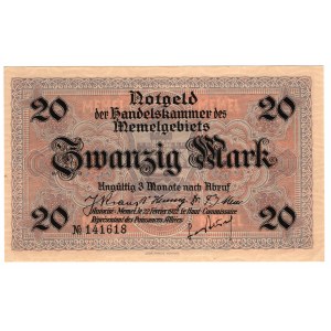 Litva, Memel (Klaipeda), 20 značiek 1922