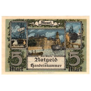 Lithuania, Memel (Klaipeda), 5 marks 1922