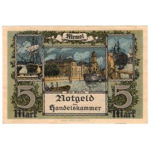 Lithuania, Memel (Klaipeda), 5 marks 1922