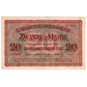 Kaunas, 20 marks 1918, series A