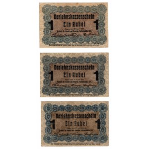 Poznań, 1 marque 1916 - ensemble de 3 pièces
