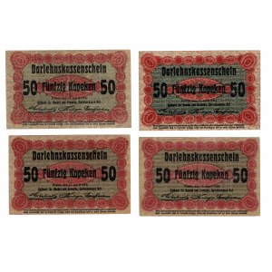 Poznań, 50 fenig 1916 - set of 4 pieces