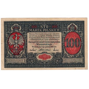 Poland, 100 Polish marks 1916, Gen.