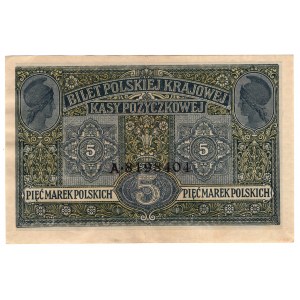 Poland, 5 Polish marks 1916, Gen.