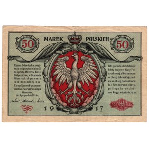 Pologne, 50 marks polonais 1916, jenerał