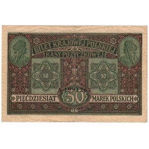 Pologne, 50 marks polonais 1916, jenerał