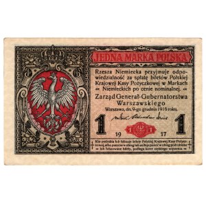 Poland, 1 Polish mark 1916, series B, General