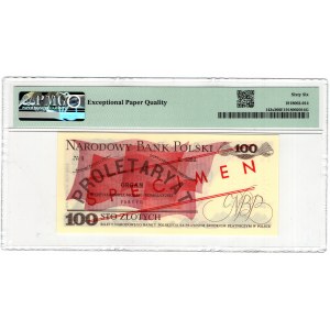 Polska, PRL, 100 złotych 1979, seria EU, WZÓR No 2425 - PMG 66 EPQ