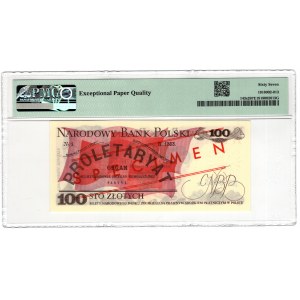 Polska, PRL, 100 złotych 1976, seria AK, WZÓR No 0865 - PMG 67 EPQ
