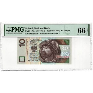 Poland, Third Republic, 10 zloty 1994 - IA series