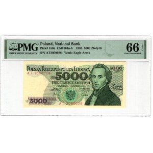 Poland, People's Republic of Poland, 5000 gold 1982, AT series