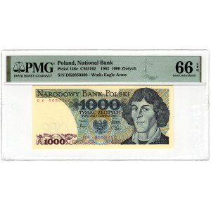 Poland, People's Republic of Poland, 1000 gold 1982, DK series