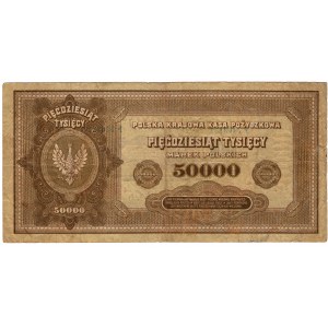 Polska, 50.000 marek polskich 1922 - seria F