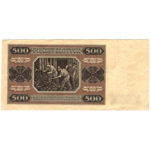 Polen, 500 Zloty 1948, Serie AN