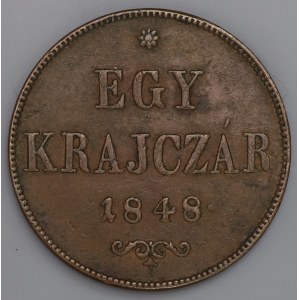 Węgry, 1 krajczar 1848