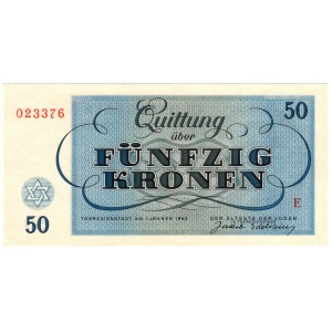 Československo, ghetto Terezín, 50 korún 1943, séria E