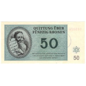 Československo, ghetto Terezín, 50 korún 1943, séria E