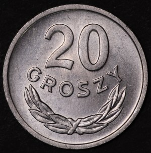 Poland, communist Poland, 20 pennies 1963