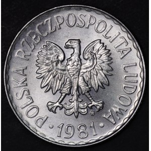 Polen, PRL, 1 Zloty 1981
