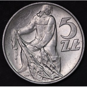 Poland, PRL, 5 zloty 1974 Rybak