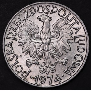 Poland, PRL, 5 zloty 1974 Rybak