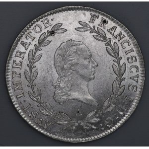 Austria, Franciszek II, 20 Krajcarów 1811 A, Wiedeń - piękne
