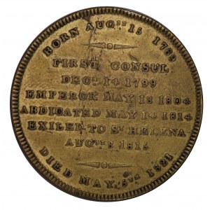 France, Posthumous Medal, Napoleon 1769-1821
