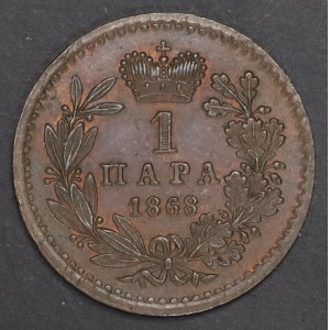 Serbia, 1 para, 1868 - bardzo łądne