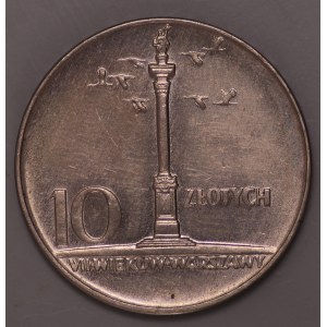 Polen, PRL, 10 Zloty 1966 - kleine Spalte