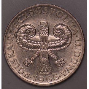 Polen, PRL, 10 Zloty 1966 - kleine Spalte
