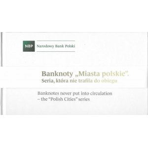 Polska, Zestaw banknotów obiegowych Miasta Polskie 1990