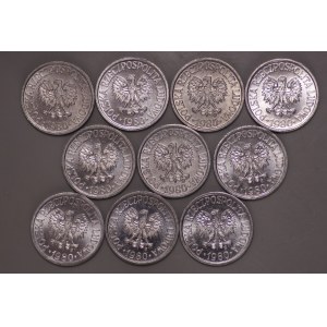 Polska, PRL, 10 groszy 1980 - zestaw 10 sztuk