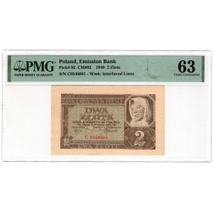 Poland, 2 zloty 1940, series C