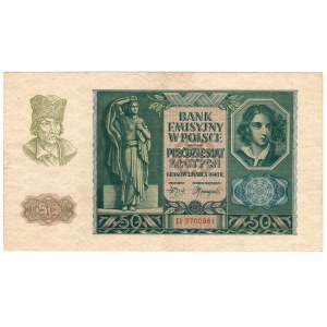 Polska, 50 złotych 1940, seria D