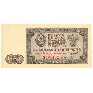 Poland, 2 zloty 1948, BS series