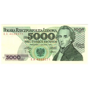 Poland, People's Republic of Poland, 5000 gold 1988, EA series