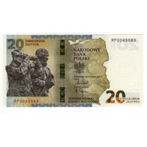 Poland, Third Republic, Protection of the Polish Eastern Border, 20 PLN 2022