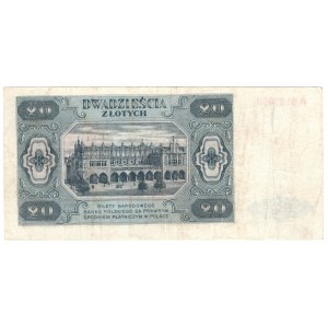 Pologne, 20 zlotys 1948, série A