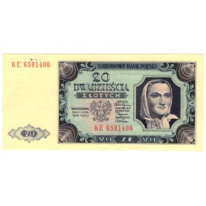 Polen, 20 Zloty 1948 Serie KE