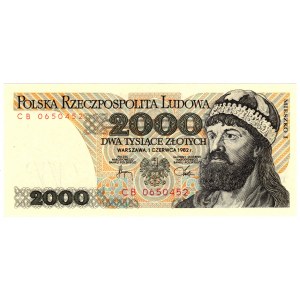 Polska, PRL, 2000 złotych 1982, seria CB