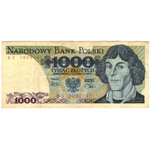 Pologne, PRL, 1000 zloty 1979, série BS