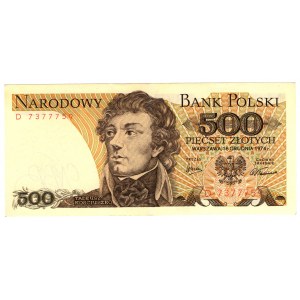 Poland, People's Republic of Poland, 500 zloty 1974, Series D