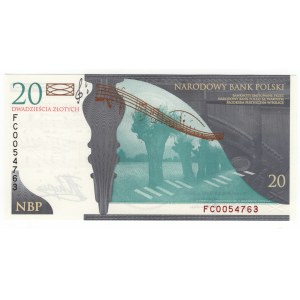 Poland, Third Republic, Frederic Chopin, 20 zl 2009