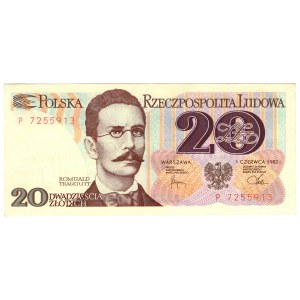 Poland, PRL, 20 zloty 1982, P series